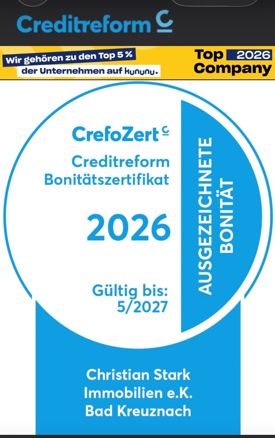 Immobilienscout24 Exzellent Bewertung