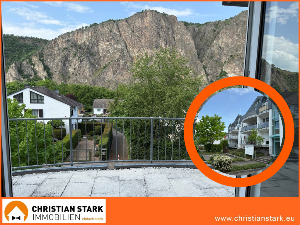 Sensationeller Rotenfelsblick, 125 m² 3 Zimmer-Maisonette u. TG-Platz für Ihr Wohnmobil! - Titel (8859)
