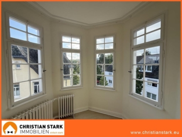 Kurgebiet pur: Erleben Sie das Turmzimmer in dieser edlen 3 Zimmer Altbauwohnung, 55543 Bad Kreuznach, Wohnung