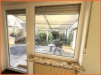 Blick auf Terrasse - Verkauft!!!Ruhig gelegenes Einfamilienhaus mit gut 130 m² Wohnfläche und knapp 500 m² Gartenparadies!
