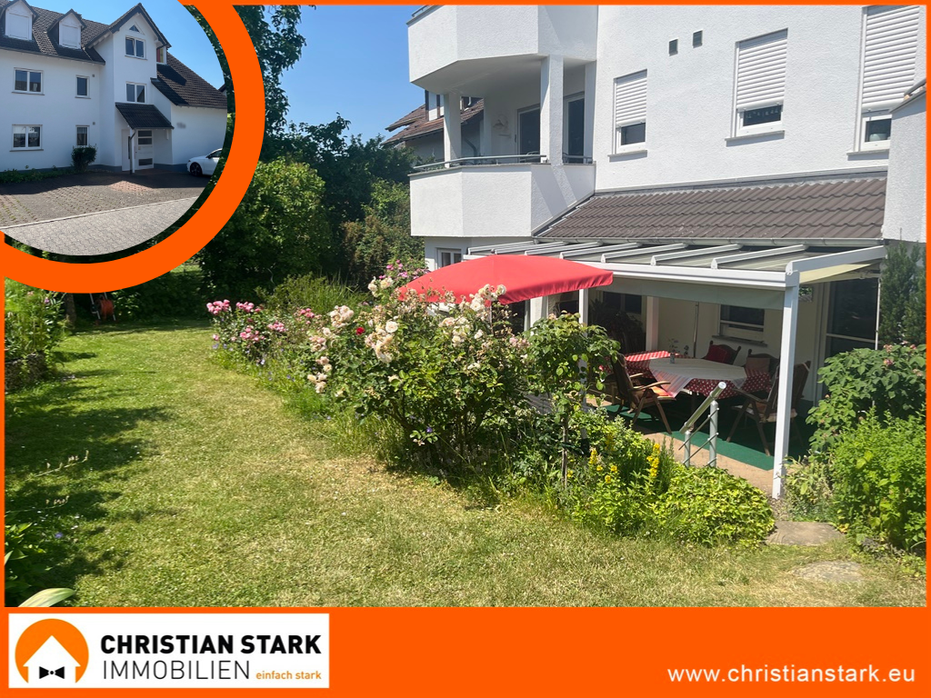 Attraktive Wohnung mit eigenem Gartenparadies und großzügiger Sonnen-Terrasse in Waldalgesheim - Titelbild (10231)