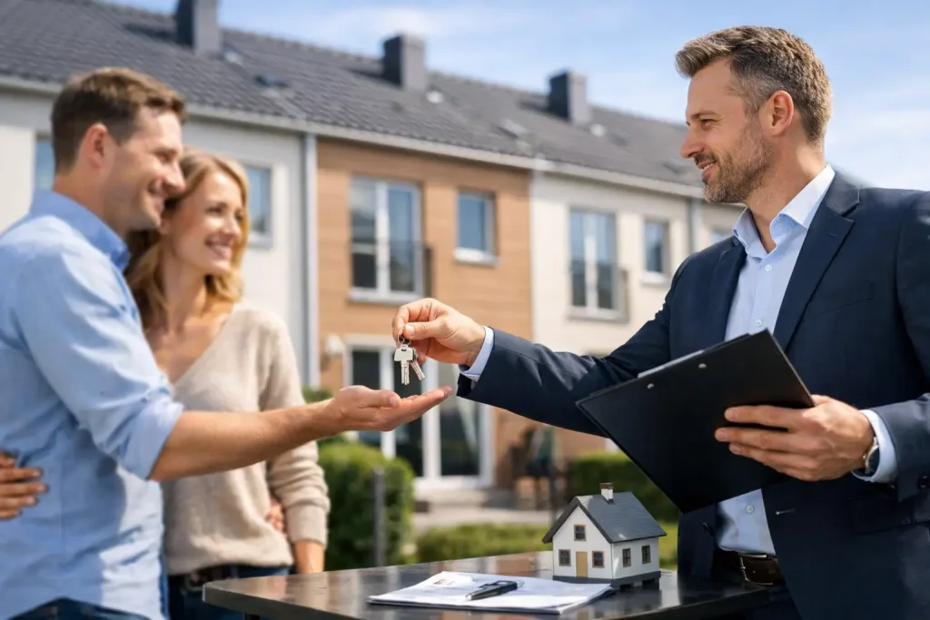 Reihenhaus verkaufen mit Makler richtig angehen